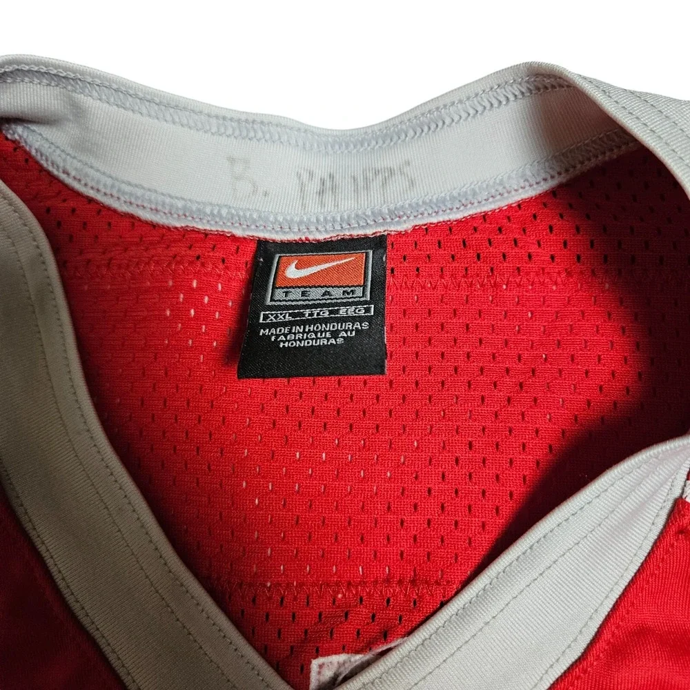 Nike‎ Team Briscoe Football Game Jersey Shirt #72 Watts Mens Red Size 2XL